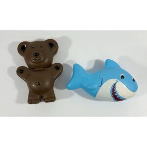 Teddy Grahams Brown Bear Snack n Go Container Storage Nabisco Shark Toddler